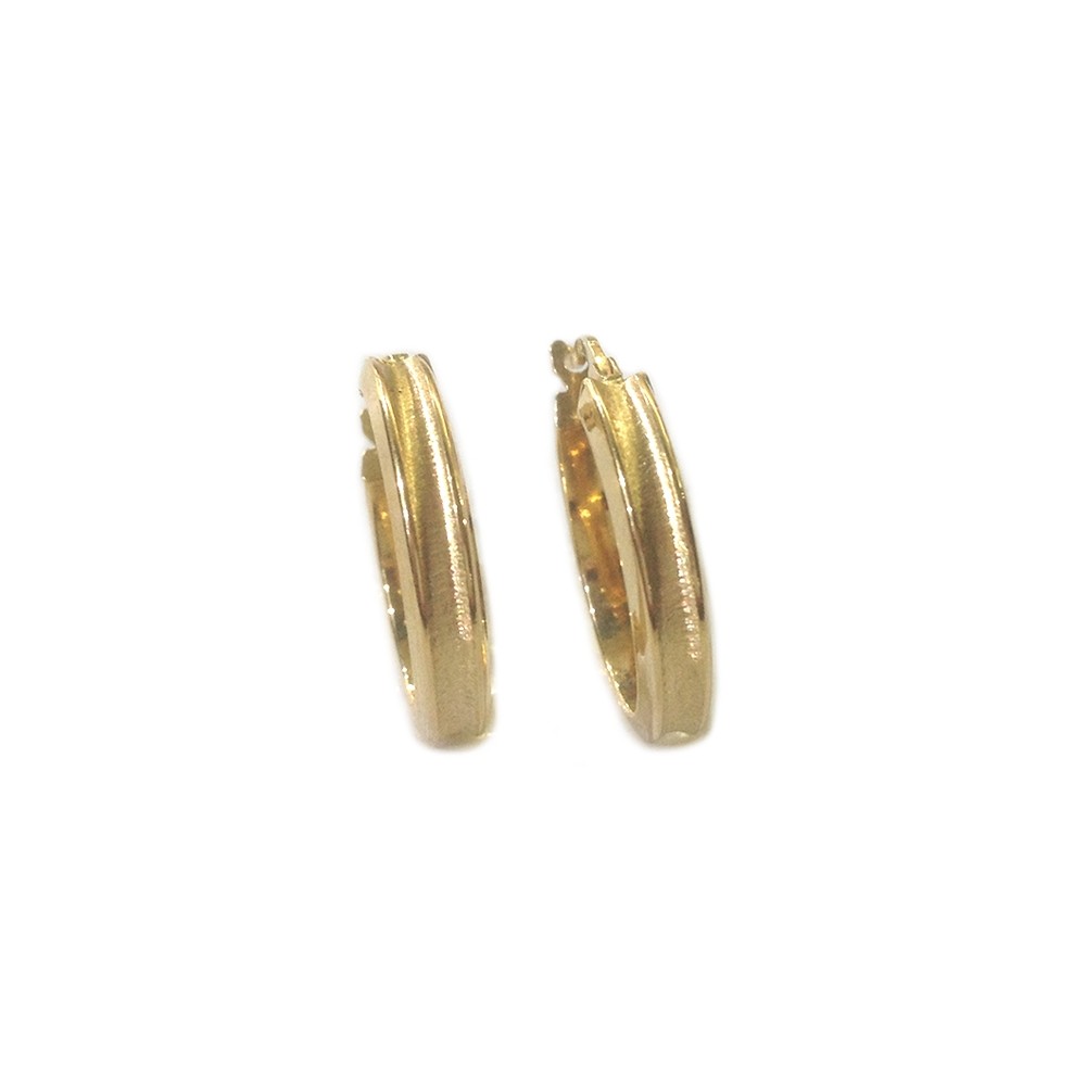 ̵ۥͥå쥹ɥաץyellow gold 18kt 750 woman hoop earrings