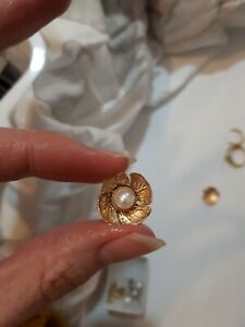 【送料無料】ネックレス ゴールドイヤージャケットスタッドイヤリングパールスタッド