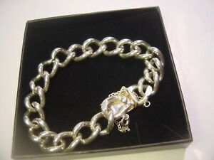 【送料無料】ネックレス　ビンテージソリッドシルバーブレスレットグラムvintage solid silver very large bracelet 8quality heavymassive 49 gram