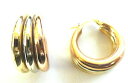 【送料無料】ネックレス カラーゴールドロシアフープクレオール9ct three colour gold russian wedding hoop creole ...