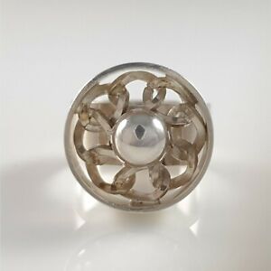 【送料無料】ネックレス　ヴィンテージスターリングバーミンガム1970vintage sterling silver modernist ring birmingham 1970(4)