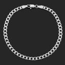【送料無料】ネックレス ホワイトゴールドブレスレットプレゼンテーションボックス9ct white gold 75 curb bracelet presentation boxed(4)