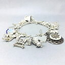 【送料無料】ネックレス ソリッドスターリングシルバーレディースブレスレットロードfully loaded 925 solid sterling silver *22 charms* ladies bracelet 1152(4)