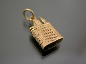 【送料無料】ネックレス　ビンテージゴールドライターガソリンペンダントrare vintage 9ct gold old pe..