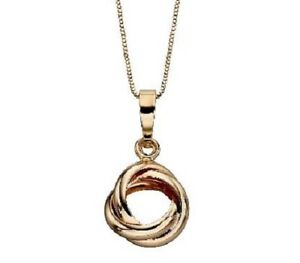 ̵ۥͥå쥹ɥڥȥĥȥΥåȥڥȥ󥰥ץ9ct yellow gold pendant twist knot pendant amp; chain gp2104gn141