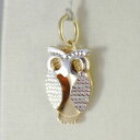 【送料無料】ネックレス white gold pendant yellow 75018kowldouble layer 22cmmade in italywhite gold pendant yellow 750 18k, owl, double layer 22 c(4)