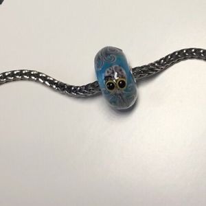 【送料無料】ネックレス　authentic trollbeads jumoタコooakユニークcc htf authentic trollbeads jum..