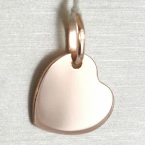 ネックレス　ペンダントローズゴールドホワイトイタリアペンダントpendant rose gold 0,5 white 750 18k, heart dish, made in italy, pendant