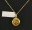 ̵ۥͥå쥹󥴡ɥڥȥۥץ饦pendant with chain gold 18k horoscope libra round 12 mm