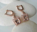 【送料無料】ネックレス クッションピーチイヤリングローズゴールドドロップカット2ct cushion cut peach morganite unique drop earrings women 14ct rose gold over