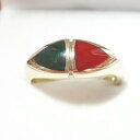 【送料無料】ネックレス イエローゴールドカネリング9ct yellow gold bloodstone and carnelian ring