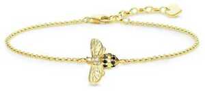 【送料無料】ネックレス　トーマススターリングシルバーthomas sabo gold plated sterling silver bee a18654147 9(4)