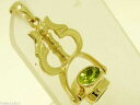 【送料無料】ネックレス イエローゴールドアメジストペリドットシリトンスイベルペンダントp032 genuine 9k yellow gold natural amethyst, peridot amp; citrine swivel pendant(4)