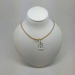 【送料無料】ネックレス　ソリッドゴールドチェーンベルチャードルmiran 150345 solid gold chain 9ct belcher 45cm 29g rrp 315