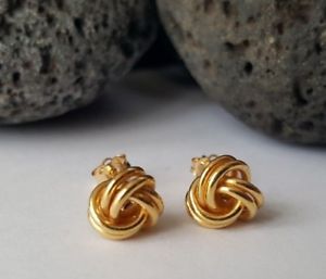 ̵ۥͥå쥹ɥåɥ󥰥եɥꥹޥ18ct yellow gold lovers knot stud earrings 151g ** girlfriend xmas gift 18k