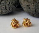 【送料無料】ネックレス イエローゴールドスタッドイヤリングガールフレンドクリスマス18ct yellow gold lovers knot stud earrings 151g ** girlfriend xmas gift 18k(4)