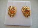 【送料無料】ネックレス ヴィンテージイエローゴールドオレンジシトリンスタッドイヤリングセットvintage large 9ct yellow gold orange citrine set mid century stud earrings 375