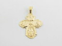 【送料無料】ネックレス ペンダント27グラム14kイェローゴールド414k yellow gold 4 way cruciform blessed saints cross pendant 27 grams(4)