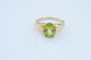 【送料無料】ネックレス ニュー10kイェローゴールドペリドットサイズ8 300 cttw 10k yellow gold oval peridot ring s...