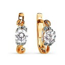 【送料無料】ネックレス ローズゴールドクリスタルスワロフスキーイヤリング58514ct rose gold earrings with crystal swarovski(4)