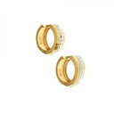 【送料無料】ネックレス oro biancogiallo 18ktcerchi lucidi e martellaticerchi lucidi e martellati in oro bianco, giallo 18kt