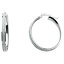 ̵ۥͥå쥹åɥꥢۥ磻ȥmm󥿡աץ14k solid italian white gold 4mm sand finish sparkling center hoop earrings 25mm