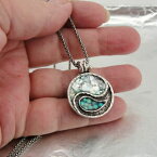 【送料無料】ネックレス　ハダルデザイナースターリングシルバーローマガラスペンダントhadar designers two in one 925 sterling silver yin yang roman glass pendant as