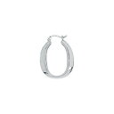 yzlbNX@kzCgS[hXNGA`[uI[ot[vV{bNCO14k white gold polished square tube oval hoop symbolic earrings