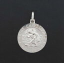 【送料無料】ネックレス miran 081185 9kホワイトゴールドクリストフォロスメダル27grrp335miran 081185 9k white gold round saint christopher medal 27g rrp335(4)