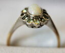 【送料無料】ネックレス ヴィンテージ9ctsilオパールクラスタサイズ7ovintage 9ctamp;sil opal cluster ring size 7 or o(4)