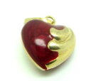 ネックレス　ペンダントゴールドソリッドエナメルpendant used gold solid 18 ct charms heart enamelled