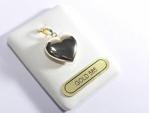 【送料無料】ネックレス　ハートペンダントゴールドソリッドイエローゴールドトップheart pendant gold 585 solid yellow gold 585 ready for delivery top