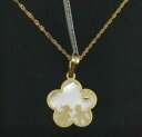 楽天hokushin【送料無料】ネックレス　チェーンゴールドペンダントpendant with chain gold 18k child and girl mother of pearl