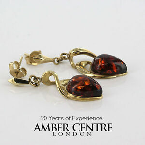 楽天hokushin【送料無料】ネックレス　イタリアハンドメイドゴールドドロップイヤリング￥ドイツバルトitalian handmade german baltic amber in 9ct gold drop earrings ge0286 rrp290
