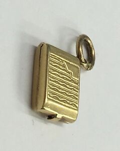 【送料無料】ネックレス　ヴィンテージゴールドシガレットケースvintage 14ct gold cigarette case cha..