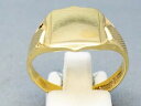 【送料無料】ネックレス イエローゴールドスクエアシャンクサイズ9ct yellow gold square pattered shank signet ring size w 1517