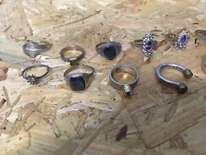 楽天hokushin【送料無料】ネックレス　シルバーリングサイズスクラップsilver ring joblot various sizes nice condition not scrap