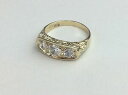 【送料無料】ネックレス ゴールドリングサイズグラムpretty 9ct gold fully hallmarked cz 3 stone ring size s...