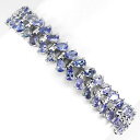 sterling silver 925 genuine natural deep violet tanzanite two row bracelet 7 inスターリングシルバータンザナイトブレスレット※注意※NYからの配送になりますので2週間前後お時間をいただきます。人気の商品は在庫が無い場合がございます。ご了承くださいませ。サイズの種類の商品は購入時の備考欄にご希望のサイズをご記載ください。　携帯メールでの登録ですと楽天からのメールが届かない場合がございます。