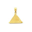 【送料無料】ネックレス イエローゴールドソリッドサテンエジプトピラミッド14k yellow gold solid casted satin eygpt pyr...