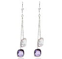 yzlbNX@kzCgS[hx_[AWXgCO14k white gold dangle earrings with lavender and purple amethyst gemstones