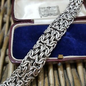 ネックレス　スターリングシルバーブレスレットビザンチンチェーンデザイナーブレスレットグラムmilor sterling silver bracelet, byzantine chain, designer bracelet, 24 gr