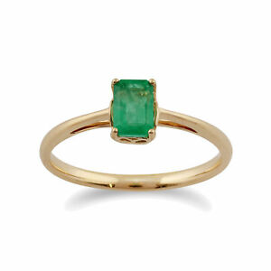 【送料無料】ネックレス　イエローゴールドオクタゴンエメラルドリングgemondo 9ct yellow gold 058ct octagon emerald single stone ring