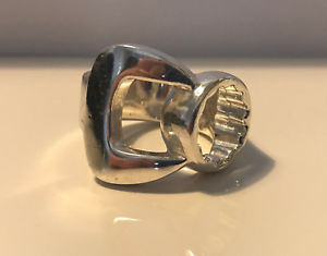 【送料無料】ネックレス　スパナリングsterling silver large spanner ring