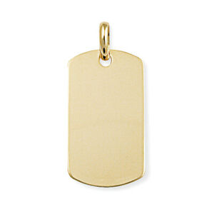 ̵ۥͥå쥹󥺥ɥڥmens ct gold rectangular dog tag charm pendant 15x30mm