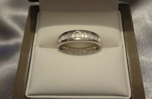 Platinum - 【送料無料】ネックレス　プラチナリングplatinum eternity ring with cz stones 46g