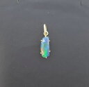 【送料無料】ネックレス トリプレットオパールペンダントドルmiran 180098 9ct yg elongated triplet opal pendant ...