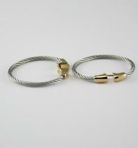 【送料無料】ネックレス　フープイヤリングステンレススチールcharriol hoop earrings stainless steel 03101038130 gold plated