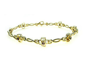 【送料無料】ネックレス ゴールドブレスレットガーネット9ct gold bracelet set with purple rhodanite garnet stones great value