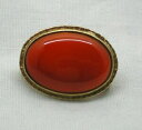 【送料無料】ネックレス ゴールドマウントカネブローチlovely 9ct gold mounted carnelian agate brooch